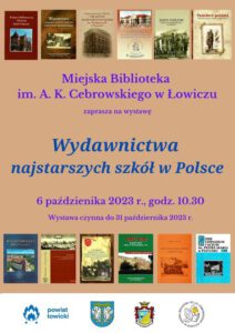 Marzena Kozanecka-Zwierz, Henryk Zasępa – wystawa “Wydawnictwa najstarszych szkół w Polsce”
