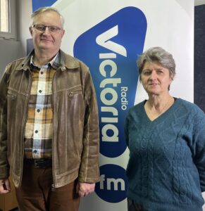 Jacek Stępowski i Anna Majda-Baranowska z Towarzystwa Przyjaciół Skierniewic