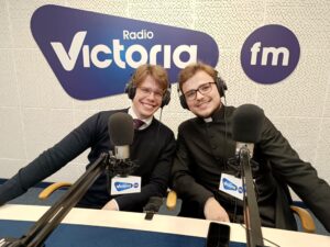 Kleryk Michał Kaliński i kleryk Marceli Korytek