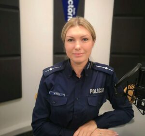 asp.Daria Olczyk – oficer prasowy Komendy Powiatowej Policji w Kutnie