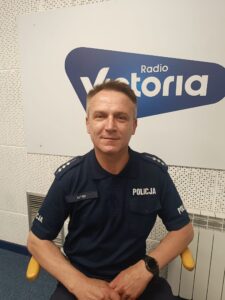 st. asp. Robert Pianka – Naczelnik Wydziału Ruchu Drogowego Komendy Powiatowej Policji w Łowiczu